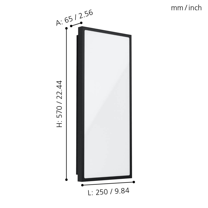 Eglo 99534 - LED Väli seinavalgusti CASAZZA LED/18,5W/230V IP44