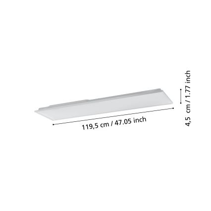 Eglo - LED Hämardatav laevalgusti LED/31,5W/230V 2700-6500K ZigBee