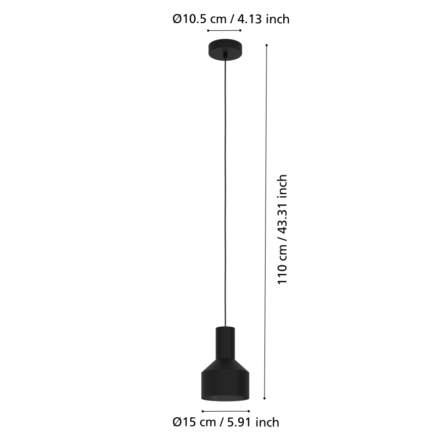 Eglo - Lühter 1xE27/40W/230V