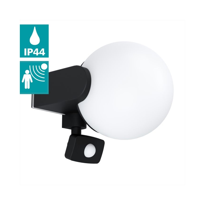 Eglo 99573 - Välisseinavalgusti anduriga RUBIO 1xE27/15W/230V IP44