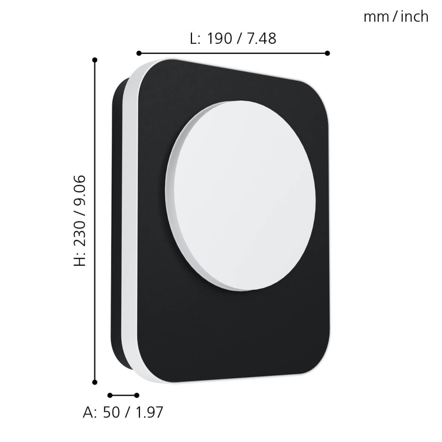 Eglo 99583 - LED Väli seinavalgusti MADRIZ LED/9W/230V IP44