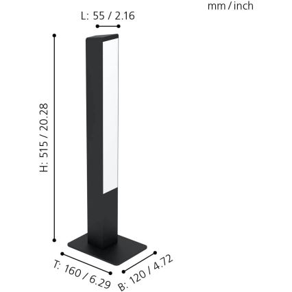 Eglo - LED RGBW Hämardatav laualamp LED/16W/230V 2700-6500K ZigBee