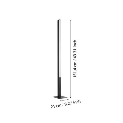 Eglo - LED RGBW Hämardatav põrandalamp LED/35W/230V 2700-6500K ZigBee