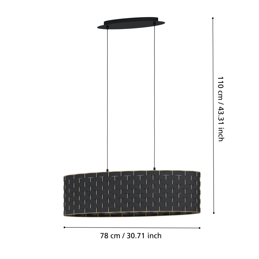 Eglo - Lühter 2xE27/40W/230V