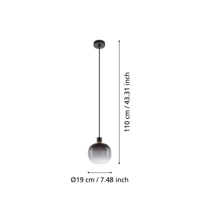 Eglo - Lühter 1xE27/40W/230V hall