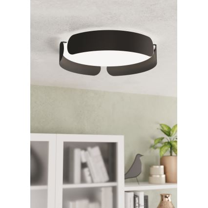 Eglo - LED laevalgusti LED/20W/230V Ø 37 cm must