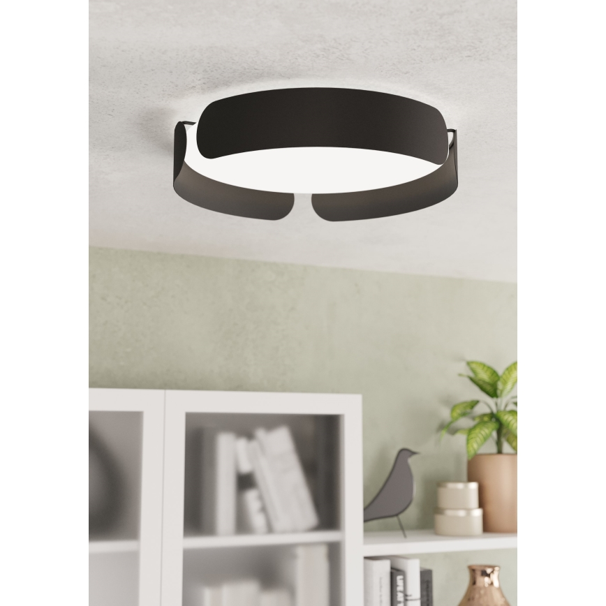 Eglo - LED laevalgusti LED/20W/230V Ø 37 cm must