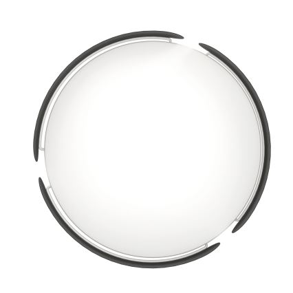 Eglo - LED laevalgusti LED/20W/230V Ø 37 cm must