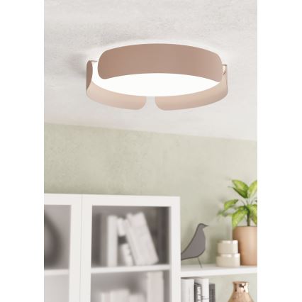 Eglo - LED laelamp LED/20W/230V, läbimõõt 37 cm, pruun