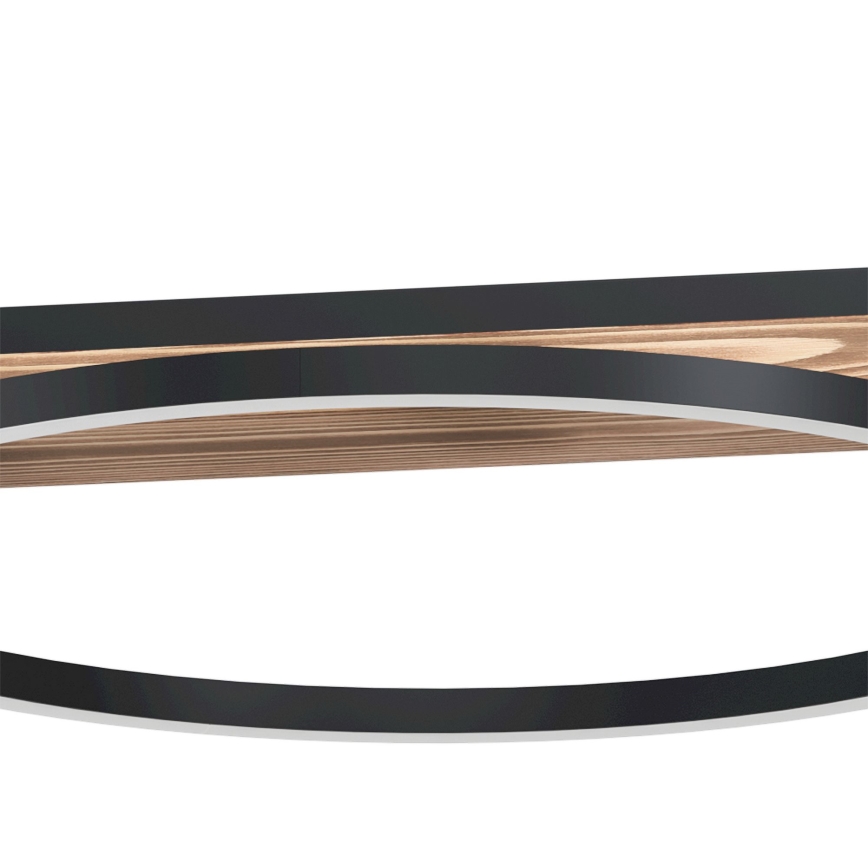 Eglo - LED hämardatav rippvalgusti kaablil 2xLED/12,5W/230V+LED/15,5W 3000K pruun/must