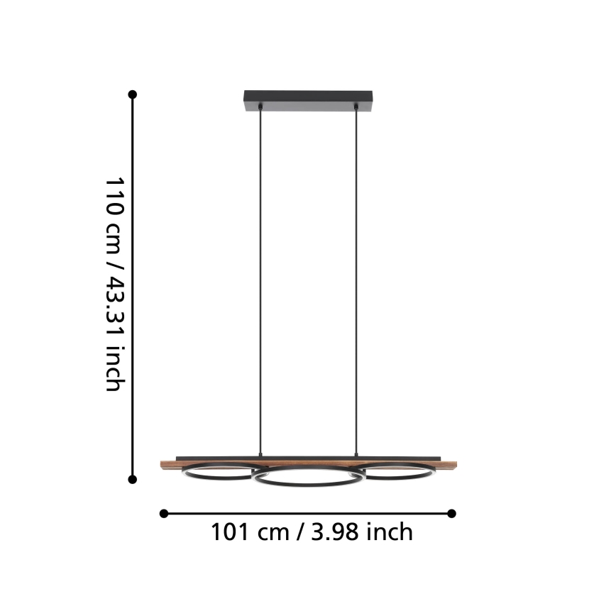 Eglo - LED Hämardatav lühter LED/40,5W/230V