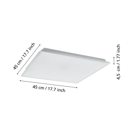 Eglo - LED Hämardatav laevalgusti LED/22W/230V 2700-6500K ZigBee