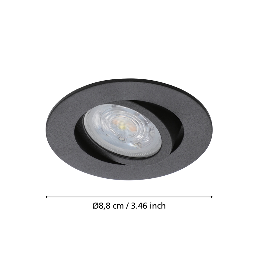 Eglo - LED RGBW Hämardatav süvistatav valgusti LED/5W/230V 2700-6500K ZigBee