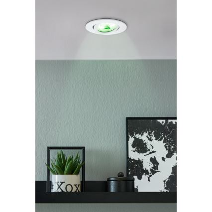 Eglo - LED RGBW Hämardatav süvistatav valgusti LED/5W/230V ZigBee