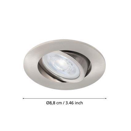 Eglo - LED RGBW Hämardatav süvistatav valgusti LED/5W/230V ZigBee