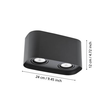 Eglo - LED RGBW Hämardatav kohtvalgusti 2xGU10/5W/230V ZigBee