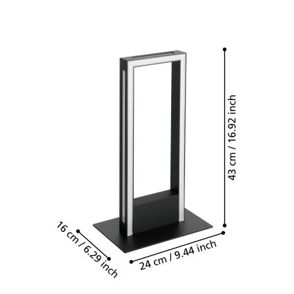 Eglo - LED Hämardatav laualamp LED/16W/230V 2700-6500K