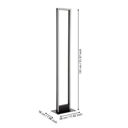 Eglo - LED Hämardatav põrandalamp LED/33W/230V 2700-6500K