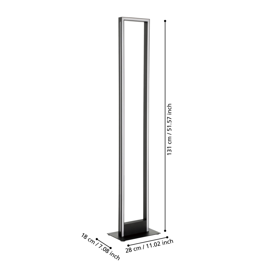 Eglo - LED Hämardatav põrandalamp LED/33W/230V 2700-6500K