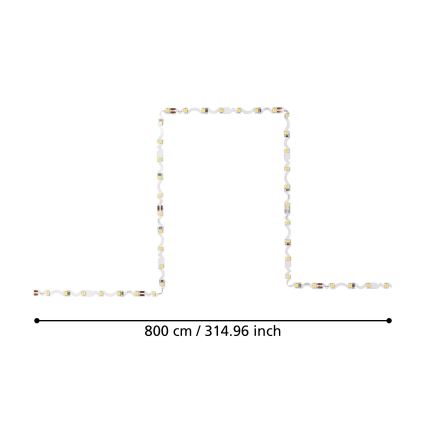 Eglo - LED Riba 8m LED/43,2W/24/230V 3000K