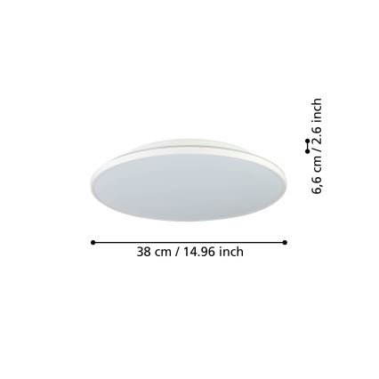 Eglo - LED Laevalgusti LED/21W/230V d. 38 cm