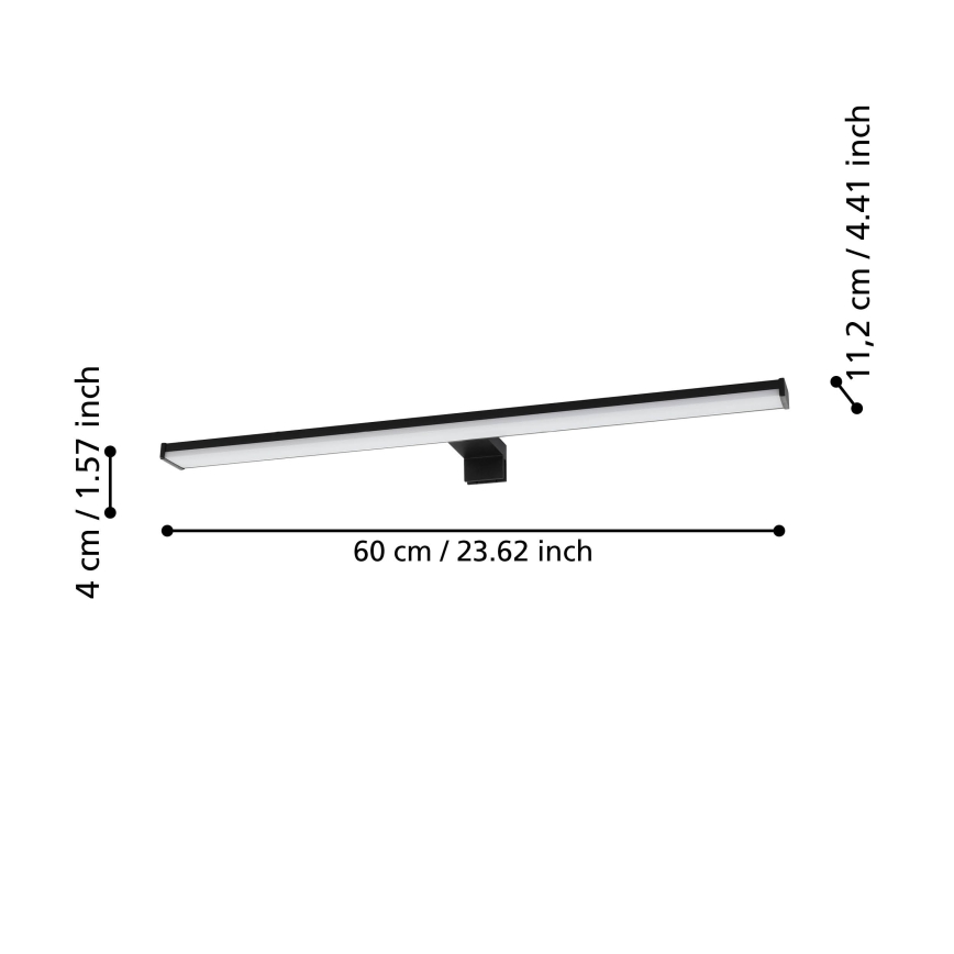 Eglo - LED Peeglivalgustus vannituppa LED/11W/230V 4000K 60 cm IP44