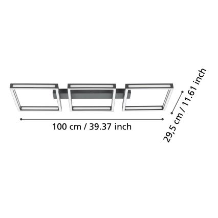 Eglo - LED Laevalgusti 3xLED/11,2W/230V must