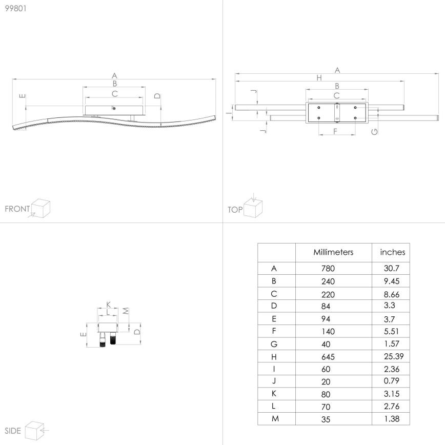 Eglo - LED Laevalgusti LED/21,5W/230V