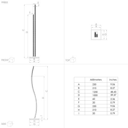 Eglo - LED Põrandalamp LED/8W/230V