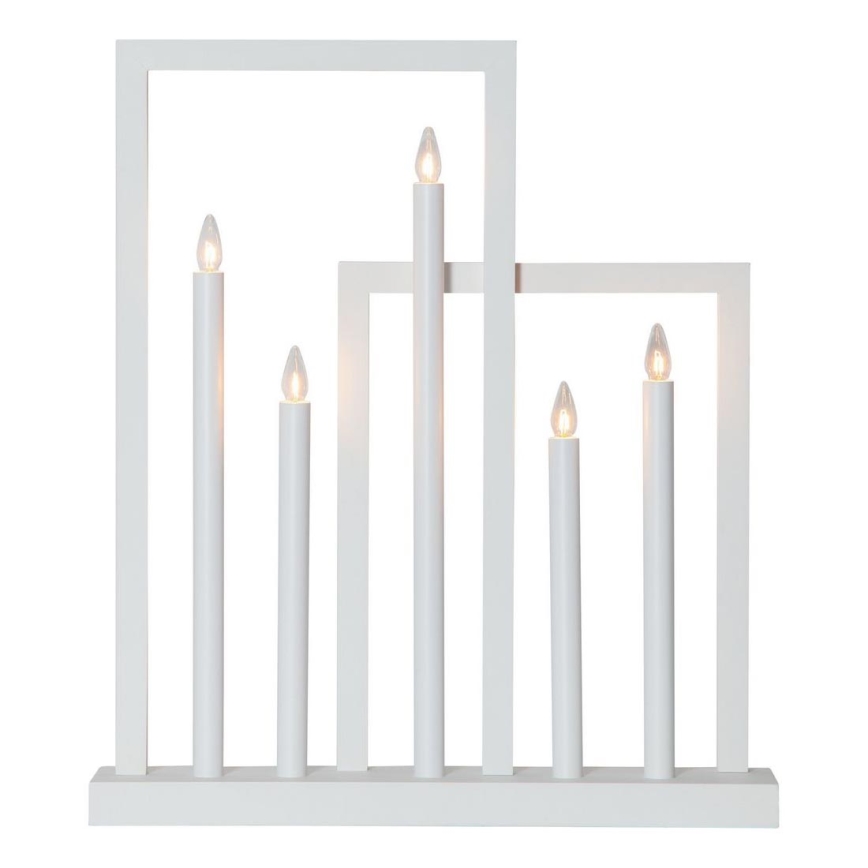 Eglo - Advendiküünlad 5xE10/3W/230V valge