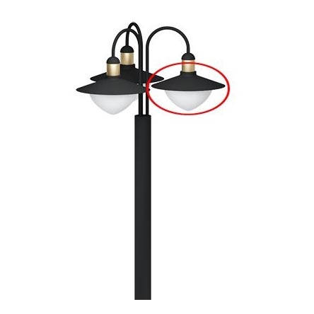 Eglo - Asenduskuppel klaasist tootele lamp ja nástěnnému svítidlu SIRMIONE d. 19 cm
