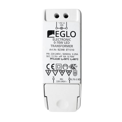 Eglo - Elektritrafo 70W/230V/11.5V AC