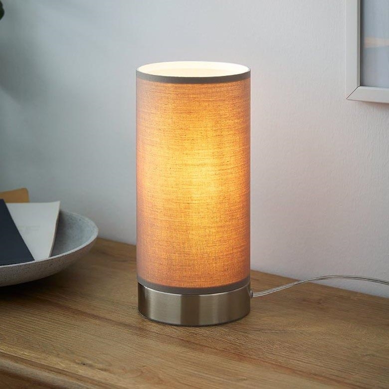 Eglo - Hämardatav laualamp 1xE27/40W/230V taupe
