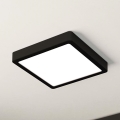 Eglo - hämardatav LED-laelamp LED/17W/230V must 21x21 cm