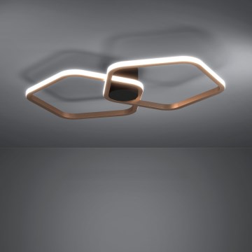 Eglo - Hämardatav LED-laelamp LED/20W/230V kuldne + kaugjuhtimispult