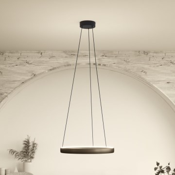 Eglo - hämardatav LED-lühter kaablil liikumisanduriga 2xLED/25W/230V 2200-6500K läbimõõt 80 cm pruun