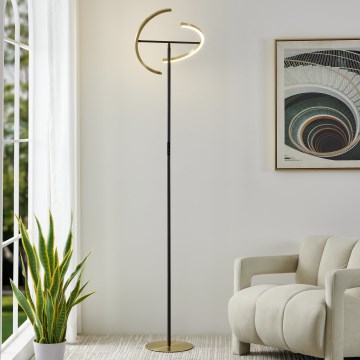 Eglo - hämardatav LED-põrandalamp 2xLED/8,8W/230V kuldne/must