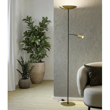 Eglo - Hämardatav LED-põrandalamp LED/26,5W/230V + LED/4W kuldne