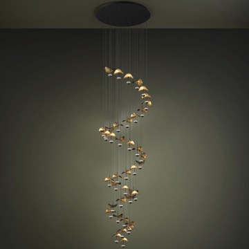 Eglo - hämardatav LED-rippvalgusti kaabliga 40xLED/1,8W/230V must/kuldne