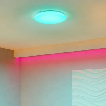 Eglo - hämardatav RGBW-LED laelamp, 20 W, 230 V, läbimõõt 43 cm