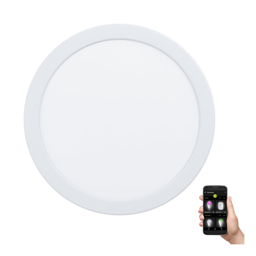Eglo - Hämardatav vannitoa süvistatav laevalgusti LED/16,5W/230V IP44 ZigBee läbimõõt 21,6 cm