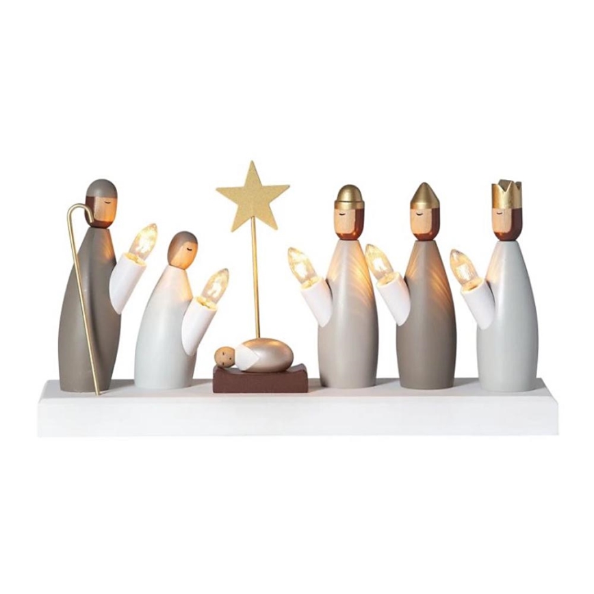 Eglo - Jõuluteemaline küünlajalg 5xE10/3W/230V