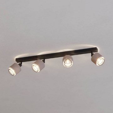 Eglo - Kohtvalgusti 4xE14/40W/230V must/beež
