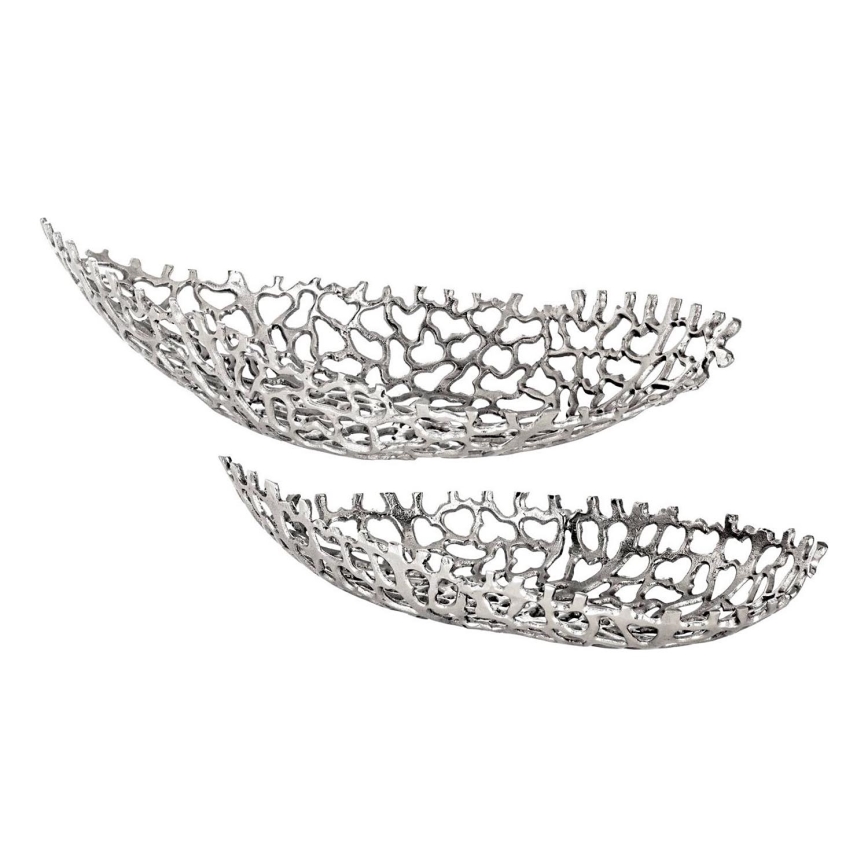 Eglo - KOMPLEKT 2x Dekoratiivne kandik 44/61 cm hõbedane
