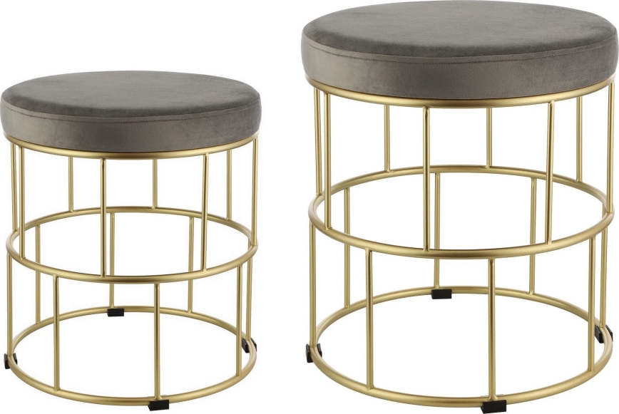 Eglo - KOMPLEKT 2x Taburet hall/kuldne