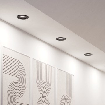 Eglo - Komplekt 3x hämardatavad LED RGBW süvistatavad laevalgustid LED/4,7W/230V 2700-6500K must