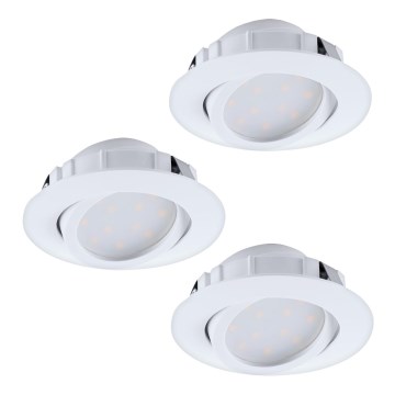 Eglo - KOMPLEKT 3x hämardatavat sissepandavat LED-laevalgustit PINEDA LED/5,5W/230V