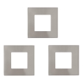 Eglo - KOMPLEKT 3x LED lae sisse paigaldatavad valgustid FUEVA LED/2,7W/230V 8,5x8,5 cm