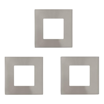 Eglo - KOMPLEKT 3x LED lae sisse paigaldatavad valgustid FUEVA LED/2,7W/230V 8,5x8,5 cm