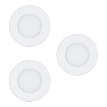Eglo - Komplekt 3x LED laevalgustit FUEVA-RW 1xLED/2,8W/230V läbimõõt 8,5 cm